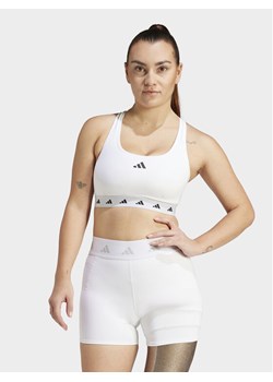 adidas Biustonosz sportowy Powerreact Training IT6649 Biały ze sklepu MODIVO w kategorii Biustonosze - zdjęcie 181137929