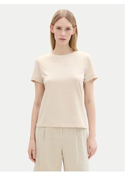 Tom Tailor T-Shirt 1043695 Beżowy Regular Fit ze sklepu MODIVO w kategorii Bluzki damskie - zdjęcie 181137959