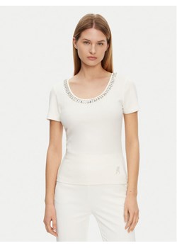Marciano Guess T-Shirt 5RGP18 6299A Beżowy Regular Fit ze sklepu MODIVO w kategorii Bluzki damskie - zdjęcie 181138065