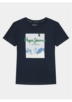 Pepe Jeans T-Shirt Rafer PB503844 Granatowy Regular Fit ze sklepu MODIVO w kategorii T-shirty chłopięce - zdjęcie 181138085