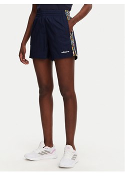 adidas Szorty sportowe Liberty London 3-Stripes Infill JC7777 Granatowy Loose Fit ze sklepu MODIVO w kategorii Szorty - zdjęcie 181138277