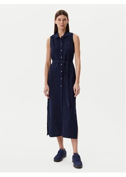 Lacoste Sukienka koszulowa EF1107 Granatowy Regular Fit - id: 0000304993596 - marki Lacoste - 181138325 Lacoste Sukienka koszulowa EF1107 Granatowy Regular Fit ze sklepu MODIVO w kategorii Sukienki - zdjęcie 181138325