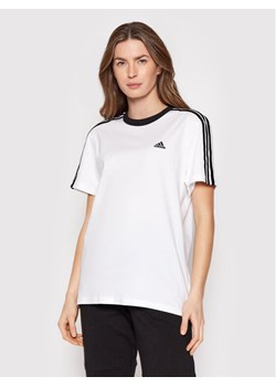 adidas T-Shirt Essentials H10201 Biały Relaxed Fit ze sklepu MODIVO w kategorii Bluzki damskie - zdjęcie 181138337