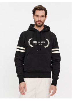 Tommy Hilfiger Bluza Laurel MW0MW33648 Czarny Regular Fit ze sklepu MODIVO w kategorii Bluzy męskie - zdjęcie 181138338