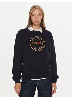 Tommy Hilfiger Bluza Nautical WW0WW42891 Granatowy Regular Fit ze sklepu MODIVO w kategorii Bluzy damskie - zdjęcie 181138405