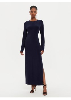 NORMA KAMALI Sukienka wieczorowa KK2243PLE33951 Granatowy Slim Fit ze sklepu MODIVO w kategorii Sukienki - zdjęcie 181138436