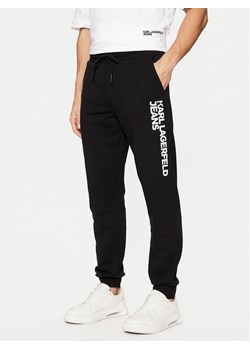 Karl Lagerfeld Jeans Spodnie dresowe A1M10001 Czarny Slim Fit - id: 0000304614248 - marki Karl Lagerfeld - 181138755 Karl Lagerfeld Jeans Spodnie dresowe A1M10001 Czarny Slim Fit ze sklepu MODIVO w kategorii Spodnie męskie - zdjęcie 181138755
