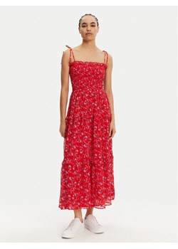 Tommy Jeans Sukienka letnia DW0DW20339 Czerwony Regular Fit ze sklepu MODIVO w kategorii Sukienki - zdjęcie 181139026
