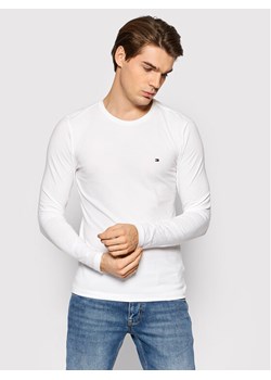 Tommy Hilfiger Longsleeve MW0MW10804 Biały Slim Fit ze sklepu MODIVO w kategorii T-shirty męskie - zdjęcie 181139217