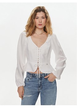 Guess Bluzka Federica W4GH88 WG7B0 Biały Regular Fit ze sklepu MODIVO w kategorii Bluzki damskie - zdjęcie 181139257