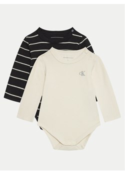Calvin Klein Jeans Komplet 2 par body IN0IN00245 Kolorowy Regular Fit ze sklepu MODIVO w kategorii Body niemowlęce - zdjęcie 181139505