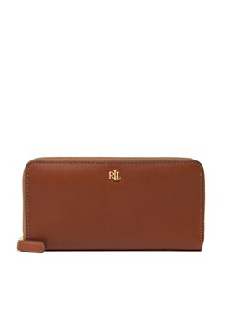 Lauren Ralph Lauren Duży Portfel Damski Zip Cont Wlt 432876730004 Brązowy ze sklepu MODIVO w kategorii Portfele damskie - zdjęcie 181139608