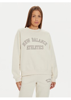 New Balance Bluza WT43516 Beżowy Relaxed Fit ze sklepu MODIVO w kategorii Bluzy damskie - zdjęcie 181139627