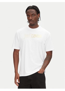 Just Cavalli T-Shirt 78OAHT16 Biały Regular Fit ze sklepu MODIVO w kategorii T-shirty męskie - zdjęcie 181139757