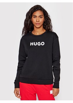 Hugo Bluza 50470571 Czarny Regular Fit ze sklepu MODIVO w kategorii Bluzy damskie - zdjęcie 181139938
