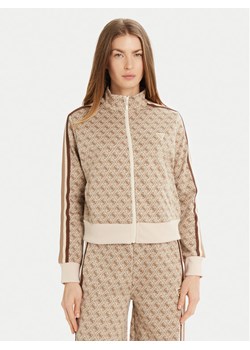 Guess Bluza V5RQ03 KCO90 Beżowy Regular Fit ze sklepu MODIVO w kategorii Bluzy damskie - zdjęcie 181140099