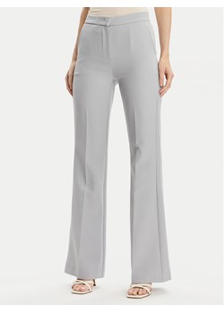 Maryley Spodnie materiałowe 24EB587/43LU Szary Wide Leg ze sklepu MODIVO w kategorii Spodnie damskie - zdjęcie 181140166