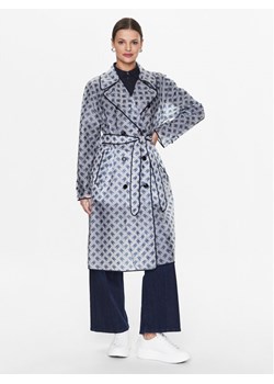 Tommy Hilfiger Trencz Transparent WW0WW38075 Niebieski Regular Fit ze sklepu MODIVO w kategorii Płaszcze damskie - zdjęcie 181140286