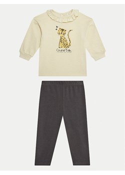 Zippy Komplet bluzka i legginsy ZBGAP0601 23009 Beżowy Regular Fit ze sklepu MODIVO w kategorii Komplety niemowlęce - zdjęcie 181140289