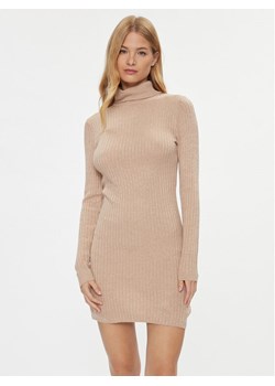 JDY Sukienka dzianinowa 15297773 Beżowy Bodycon Fit ze sklepu MODIVO w kategorii Sukienki - zdjęcie 181140317