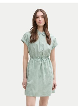 Tom Tailor Denim Sukienka koszulowa 1045766 Zielony Regular Fit ze sklepu MODIVO w kategorii Sukienki - zdjęcie 181140387