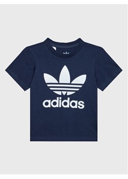 adidas T-Shirt Trefoil Tee HK7503 Granatowy Regular Fit ze sklepu MODIVO w kategorii T-shirty chłopięce - zdjęcie 181140455