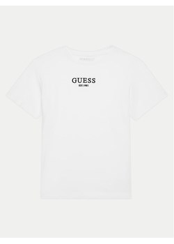 Guess T-Shirt L4BI07 J1314 Biały Regular Fit ze sklepu MODIVO w kategorii T-shirty chłopięce - zdjęcie 181140536