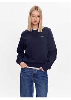 Lacoste Bluza SF9202 Granatowy Regular Fit ze sklepu MODIVO w kategorii Bluzy damskie - zdjęcie 181140676