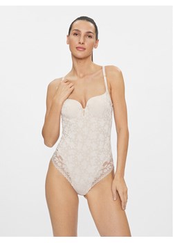 Selmark Body Gabrielle 61057 Beżowy ze sklepu MODIVO w kategorii Body damskie - zdjęcie 181140857