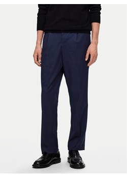 Selected Homme Spodnie materiałowe 16094358 Granatowy Tapered Fit ze sklepu MODIVO w kategorii Spodnie męskie - zdjęcie 181140909