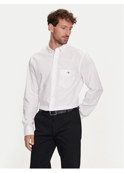 Gant Koszula Poplin 3000100 Biały Regular Fit ze sklepu MODIVO w kategorii Koszule męskie - zdjęcie 181140948