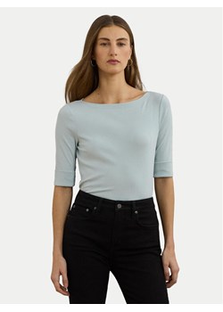 LAUREN RALPH LAUREN Bluzka 200654963187 Błękitny Slim Fit ze sklepu MODIVO w kategorii Bluzki damskie - zdjęcie 181140957