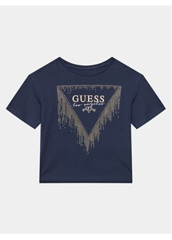 Guess T-Shirt J4RI24 K6YW4 Granatowy Boxy Fit - id: 0000303370886 - marki Guess - 181141145 Guess T-Shirt J4RI24 K6YW4 Granatowy Boxy Fit ze sklepu MODIVO w kategorii Bluzki dziewczęce - zdjęcie 181141145