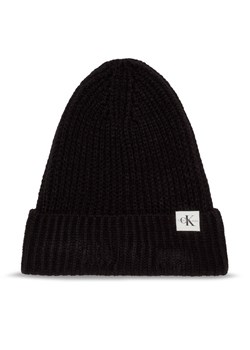Calvin Klein Jeans Czapka Monogram IU0IU00440 Czarny ze sklepu MODIVO w kategorii Czapki dziecięce - zdjęcie 181141237