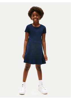 Tommy Hilfiger Sukienka codzienna Essential KG0KG08487 D Granatowy Regular Fit ze sklepu MODIVO w kategorii Sukienki dziewczęce - zdjęcie 181141256