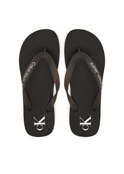 Calvin Klein Jeans Japonki Beach Sandal Transparent Tpu YW0YW01829 Czarny ze sklepu MODIVO w kategorii Klapki damskie - zdjęcie 181141258
