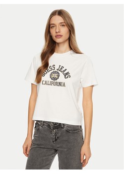 Guess T-Shirt W5RI43 K8HM0 Biały Regular Fit ze sklepu MODIVO w kategorii Bluzki damskie - zdjęcie 181141305