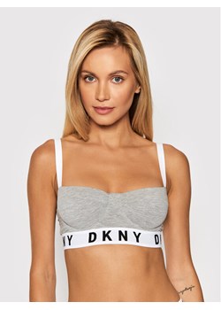 DKNY Biustonosz z fiszbiną DK4521 Szary ze sklepu MODIVO w kategorii Biustonosze - zdjęcie 181141319