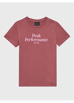 Peak Performance T-Shirt Jr Original G77697250 Różowy Regular Fit ze sklepu MODIVO w kategorii T-shirty chłopięce - zdjęcie 181141559