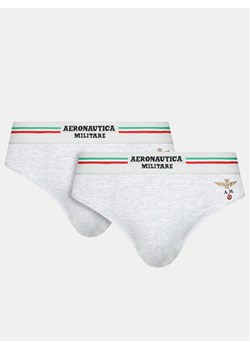 Aeronautica Militare Komplet 2 par slipów AM1USL001 Szary ze sklepu MODIVO w kategorii Majtki męskie - zdjęcie 181141595
