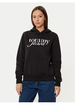 Tommy Jeans Bluza DW0DW20170 Czarny Regular Fit ze sklepu MODIVO w kategorii Bluzy damskie - zdjęcie 181141626