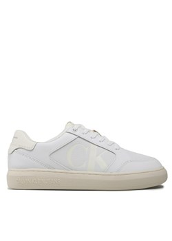 Calvin Klein Jeans Sneakersy Casual Cupsole Lth-Pu Mono YM0YM00573 Biały ze sklepu MODIVO w kategorii Buty sportowe męskie - zdjęcie 181141759