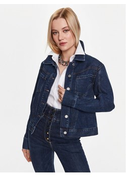 Trussardi Kurtka jeansowa 56S00882 Granatowy Slim Fit ze sklepu MODIVO w kategorii Kurtki damskie - zdjęcie 181141846