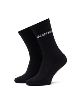 JACQUEMUS Skarpety wysokie damskie 21H213AC003-5000 Czarny ze sklepu MODIVO w kategorii Skarpetki damskie - zdjęcie 181141868