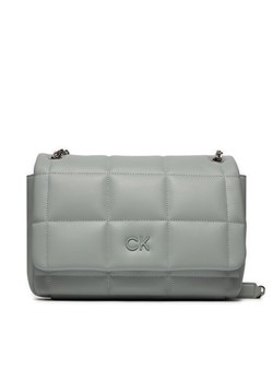 Calvin Klein Torebka Square Quilt Conv Shoulder Bag K60K612332 Szary ze sklepu MODIVO w kategorii Listonoszki - zdjęcie 181142007