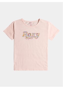 Roxy T-Shirt Day And Night A Tees ERGZT04008 Różowy Regular Fit ze sklepu MODIVO w kategorii Bluzki dziewczęce - zdjęcie 181142009