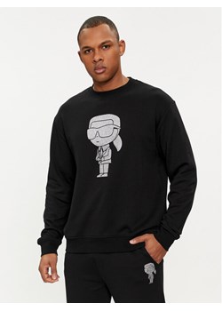 KARL LAGERFELD Bluza 705430 542941 Czarny Regular Fit ze sklepu MODIVO w kategorii Bluzy męskie - zdjęcie 181142188