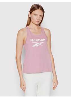 Reebok Top Identity HN6866 Fioletowy Relaxed Fit ze sklepu MODIVO w kategorii Bluzki damskie - zdjęcie 181142219