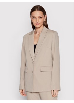 NA-KD Marynarka Basic 1018-008348-1844-581 Beżowy Oversize ze sklepu MODIVO w kategorii Marynarki damskie - zdjęcie 181142349