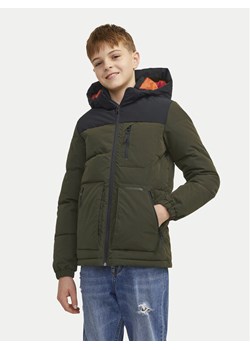 Jack&Jones Junior Kurtka zimowa Otto 12258547 Zielony Regular Fit ze sklepu MODIVO w kategorii Kurtki chłopięce - zdjęcie 181142466